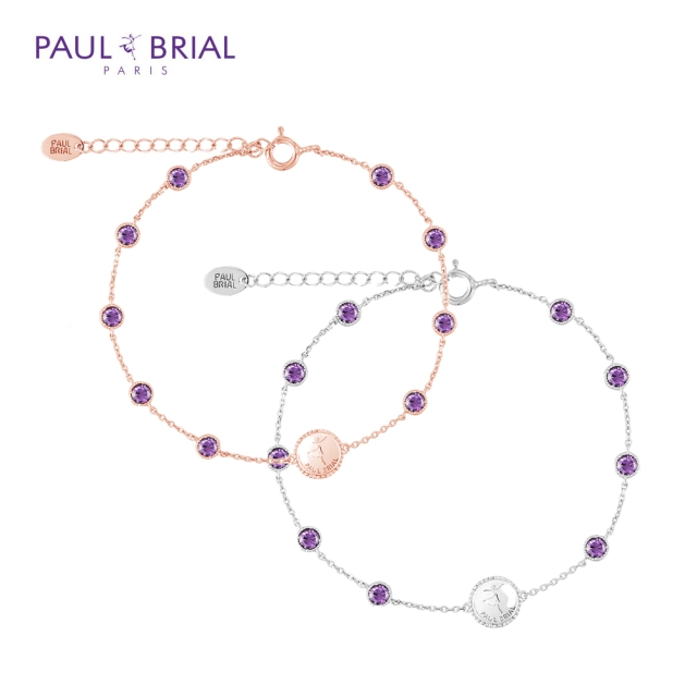 [PAUL BRIAL] 폴브리알 주얼리 SILVER 투웨이 바이올렛 팔찌 PASB0022
