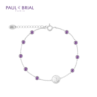 [PAUL BRIAL] 폴브리알 주얼리 SILVER 투웨이 바이올렛 팔찌 PASB0022