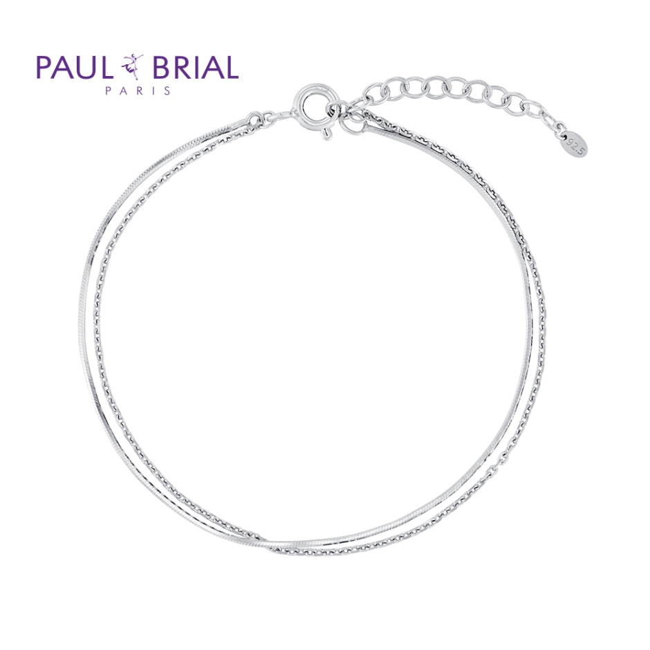 [PAUL BRIAL] 폴브리알 주얼리 SILVER 스네이크 레이어드 팔찌 PWSB0044