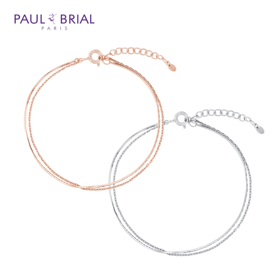 [PAUL BRIAL] 폴브리알 주얼리 SILVER 스네이크 레이어드 팔찌 PWSB0044