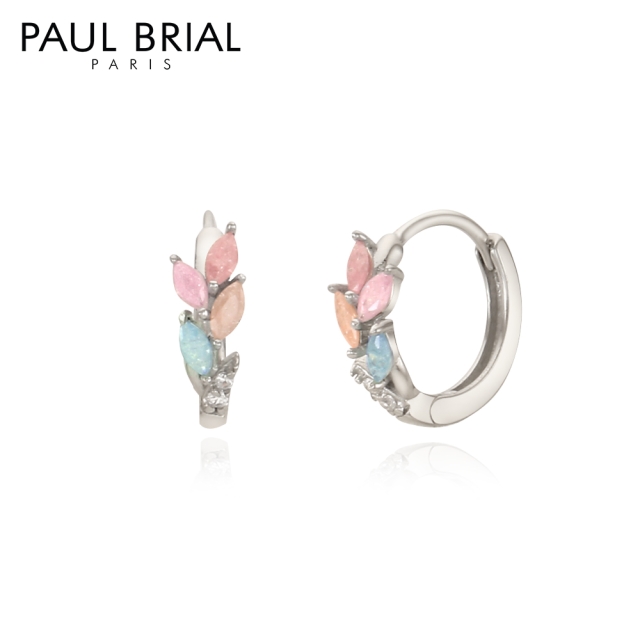 [PAUL BRIAL] 폴브리알 멀티컬러 리프 원터치 귀걸이 PJSE0184