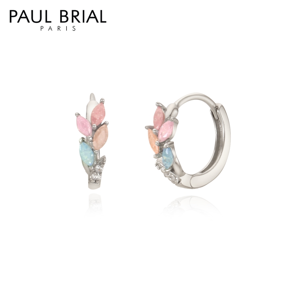 [PAUL BRIAL] 폴브리알 멀티컬러 리프 원터치 귀걸이 PJSE0184