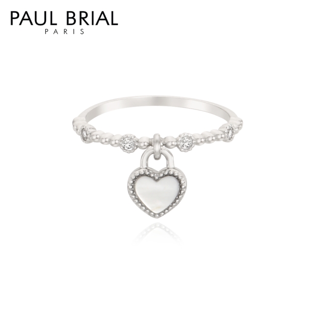 [PAUL BRIAL] 폴브리알 하트 자개 반지 PYSR0192