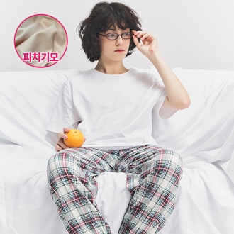 DAB 댑 빈티지 프레피 소프텐션 조거 잠옷바지 여성용_GPJ19755