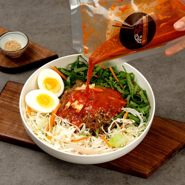 평미푸드 1분완성 밀키트 비빔메밀 막국수 쟁반국수 2개입