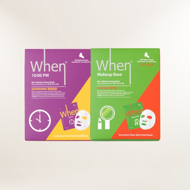 웬 모공 수분 보습 진정 1일1팩 시트 마스크팩 (12매입)