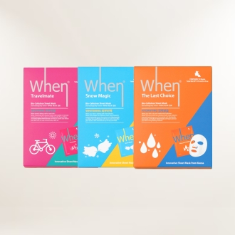 웬 프리미엄 고보습 콜라겐 수분 미백 탄력 시트 마스크팩 (12매입)