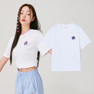 파스티야 이지프린트 데일리 홈웨어 티셔츠(화이트)