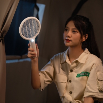 충전식 미니 윈도우 전기 전자 모기채 파리채