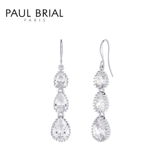 [PAUL BRIAL] 폴브리알 주얼리 BRASS 크리스탈 드롭 귀걸이 PPBE0058