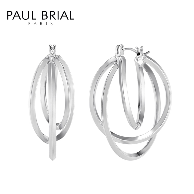 [PAUL BRIAL] 폴브리알 주얼리 BRASS 스페이스 후프링 귀걸이 PYBE0124