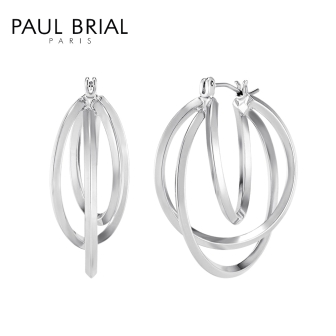 [PAUL BRIAL] 폴브리알 주얼리 BRASS 스페이스 후프링 귀걸이 PYBE0124