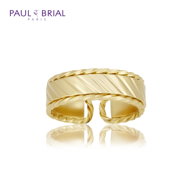 [PAUL BRIAL] 폴브리알 주얼리 BRASS 꼬임 컷팅 밴드 반지 POBR0162