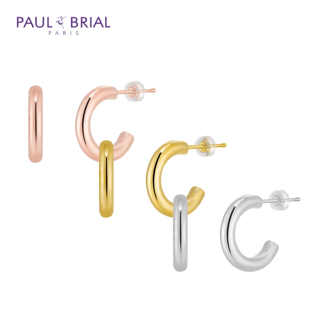 [PAUL BRIAL] 폴브리알 주얼리 BRASS 베이직 도넛링 귀걸이 大 PYBE0176