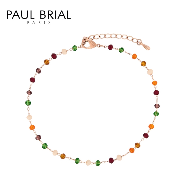[PAUL BRIAL] 폴브리알 주얼리 BRASS 비즈 팔찌(ORANGE) PJBB0220