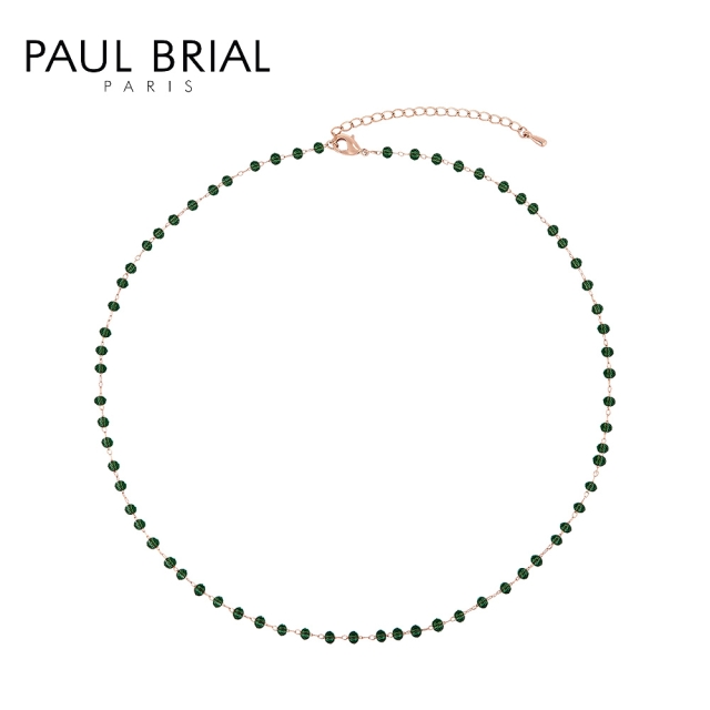 [PAUL BRIAL] 폴브리알 주얼리 BRASS 비즈 목걸이(GREEM) PJBN0223