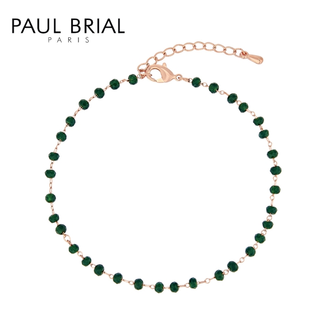 [PAUL BRIAL] 폴브리알 주얼리 BRASS 비즈 팔찌(GREEN) PJBB0224