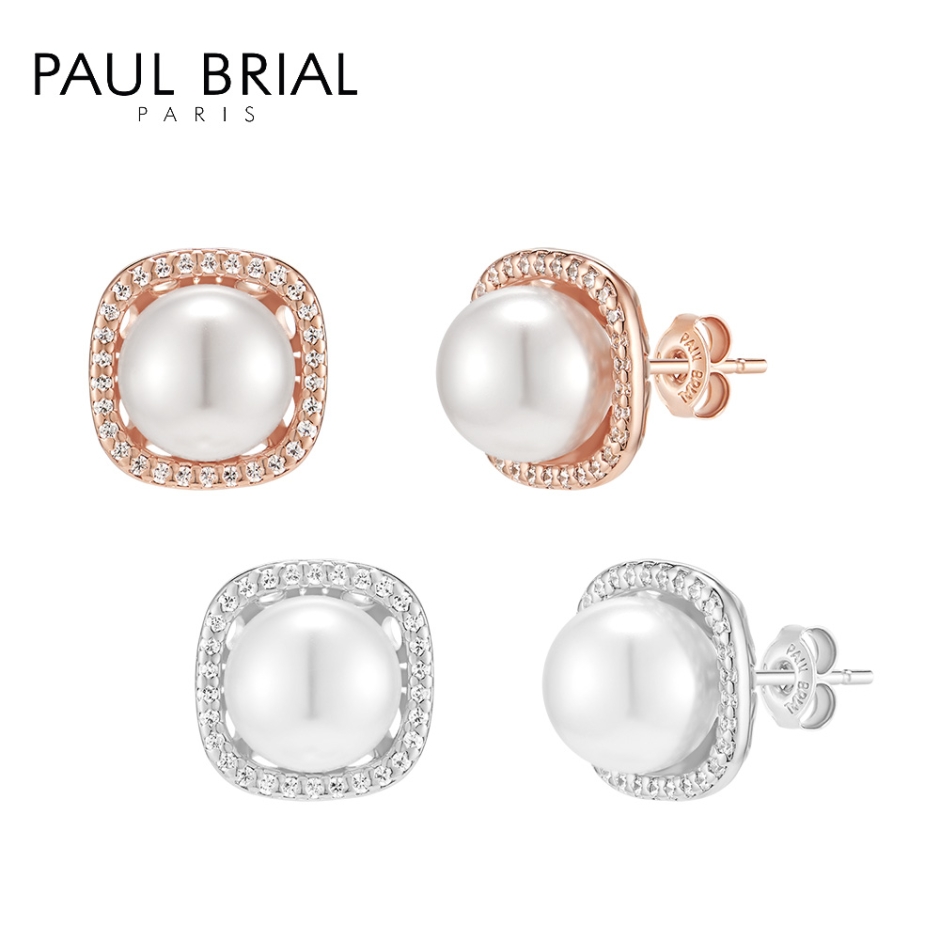 [PAUL BRIAL] 폴브리알 진주 사각 귀걸이_PGBE0254