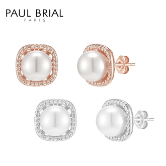 [PAUL BRIAL] 폴브리알 진주 사각 귀걸이_PGBE0254