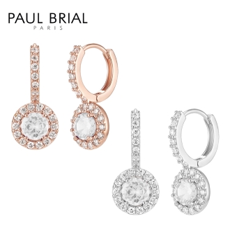 [PAUL BRIAL] 폴브리알 원형 큐빅 원터치 (W)_PGBE0255