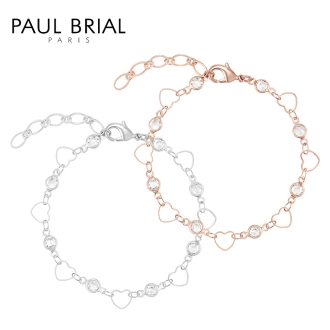 [PAUL BRIAL] 폴브리알 원형 스톤 하트 팔찌_PYBB0267