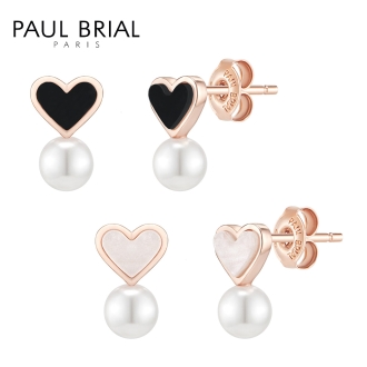 [PAUL BRIAL] 폴브리알 하트 진주 귀걸이_PNBE0273