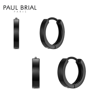 [PAUL BRIAL] 폴브리알 블랙 원터치 귀걸이 PGBE0275