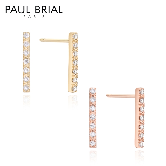 [PAUL BRIAL] 폴브리알 큐빅 스틱 귀걸이_PYBE0301