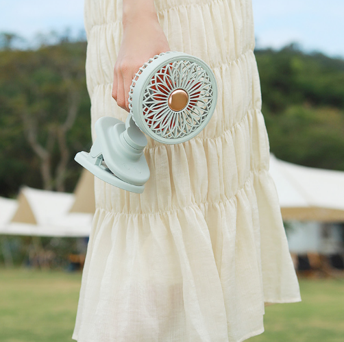 다양한장소 사용가능 썬플라워 클립형 무선 선풍기, 선풍기, 무선 선풍기