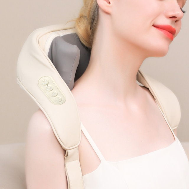 [에코너] M10 무선 목 어깨 승모근 온열 마사지기