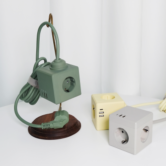 MT03 전선형3.0M 큐브 멀티탭 4000W 고용량 (3구/C타입포트/USB포트)