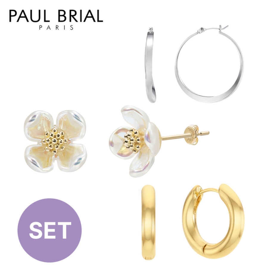 [PAUL BRIAL] 폴브리알 베이직 귀걸이 3종 SET