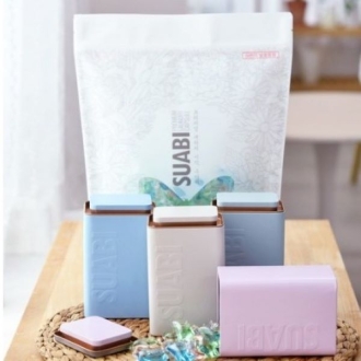 [수아비] 국내산 고농축 캡슐세제 저자극 드럼 통돌이 겸용 30개입 + 전용틴케이스