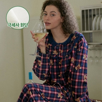 DAB 댑 쿠키샵 테디 극세사 잠옷세트 여성용_DPJ17331