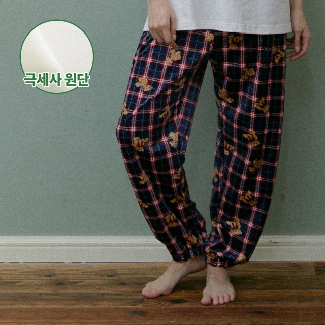 DAB 댑 쿠키샵 테디 극세사 조거 잠옷바지 여성용_DPJ19770