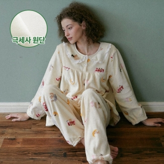 DAB 댑 옐로문 가든 수면 잠옷세트 여성용_DPJ17343
