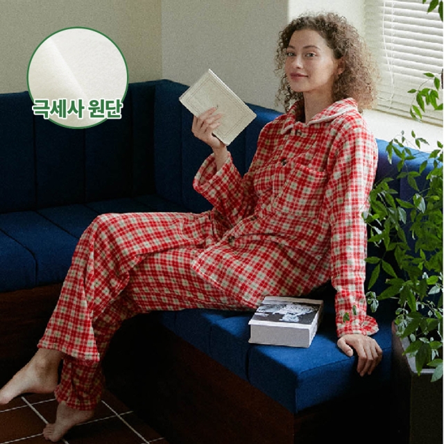 DAB 댑 노엘 체크 수면 잠옷세트 남녀공용_GPJ17269