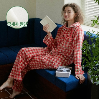 DAB 댑 노엘 체크 수면 잠옷세트 남녀공용_GPJ17269
