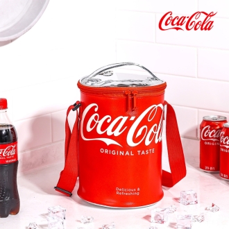 코카콜라 정품 원형캔 쿨러백(12L) 보냉백 맥주 뚱바 캠핑 피크닉 차량용