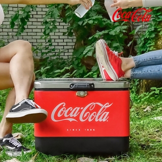 코카콜라 정품 트롤리쿨러(레드) 54리터