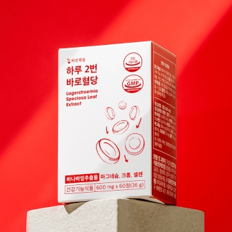[바로채움] 코로솔산 최대함량 1.3mg 바로혈당 600mg x 60정 (1개월분)