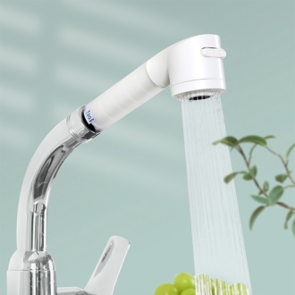 [해피달링] 강한 수압 2단전환 핸디형 싱크대 필터 헤드 + 리필 필터 9P