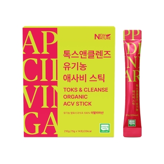 [뉴네이처] 당 0%! 톡스앤클렌즈 유기농 애사비스틱 15g x 14포