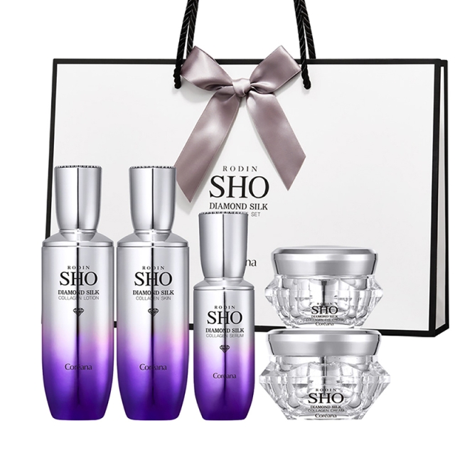 [로댕 쇼] 미백주름개선 진짜 다이아몬드 실크 콜라겐 세트+쇼핑백