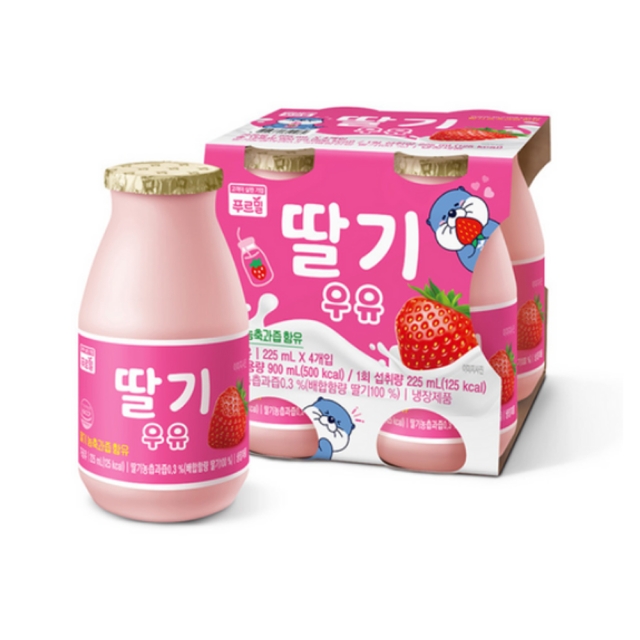 [푸르밀] 딸기우유 225ml x 24개입