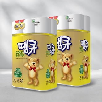 100% 천연펄프 도톰한 3겹  비데겸용 골드땡큐 20m x 30롤