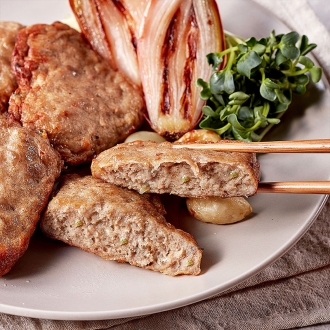 [다있소정육점] 압도적 고기함량 한우 한돈 하트 떡갈비 270g