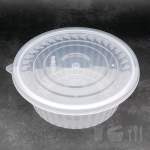 BW-195파이 (중) 사출 냉면용기_300세트 투명,화이트,블랙 삼계탕 냉면 우동 칼국수 1250ml