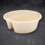 사출원형 실링용기 TY2175(2칸) 블랙 200개 자장면 중화요리 짬뽕 자장면