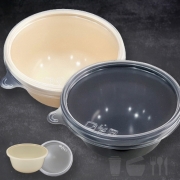 사출 다회용 TY-115공기 검정, 베이지 900개세트 중화 공기밥 국물용기